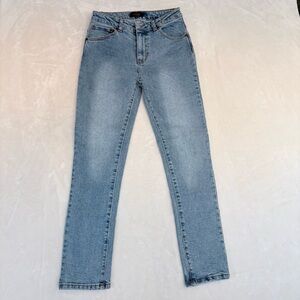Roberto Cavalli Light Blue Straight Leg Women Trendy High Rise Jeans Sz 27